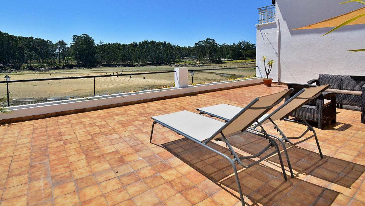 Piso De Playa Con Terraza En El Centro De Vilanova Villanueva De Arosa Ngoại thất bức ảnh